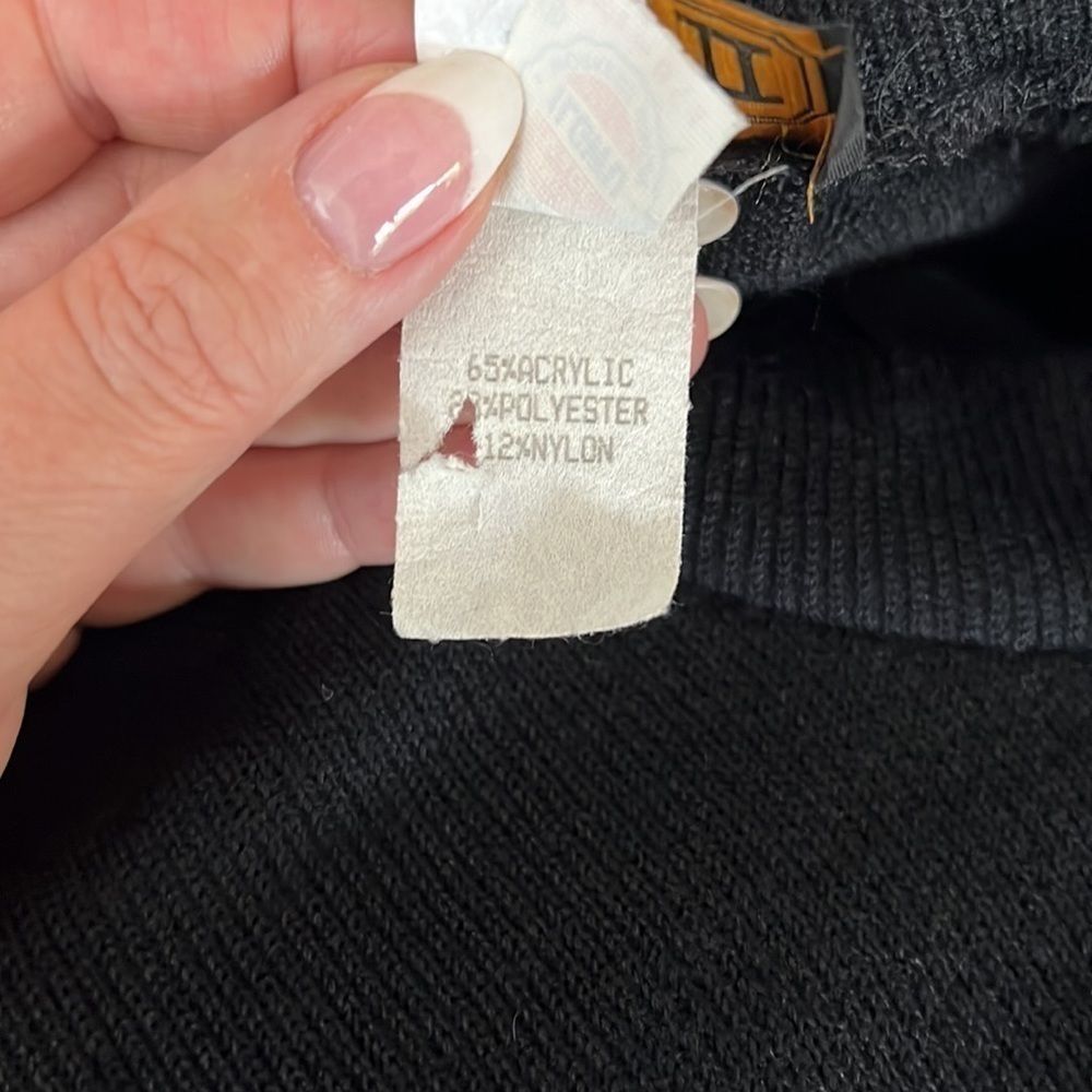 Vintage ILGWU label knit dress black made in USA size 8 - Picture 12 of 12